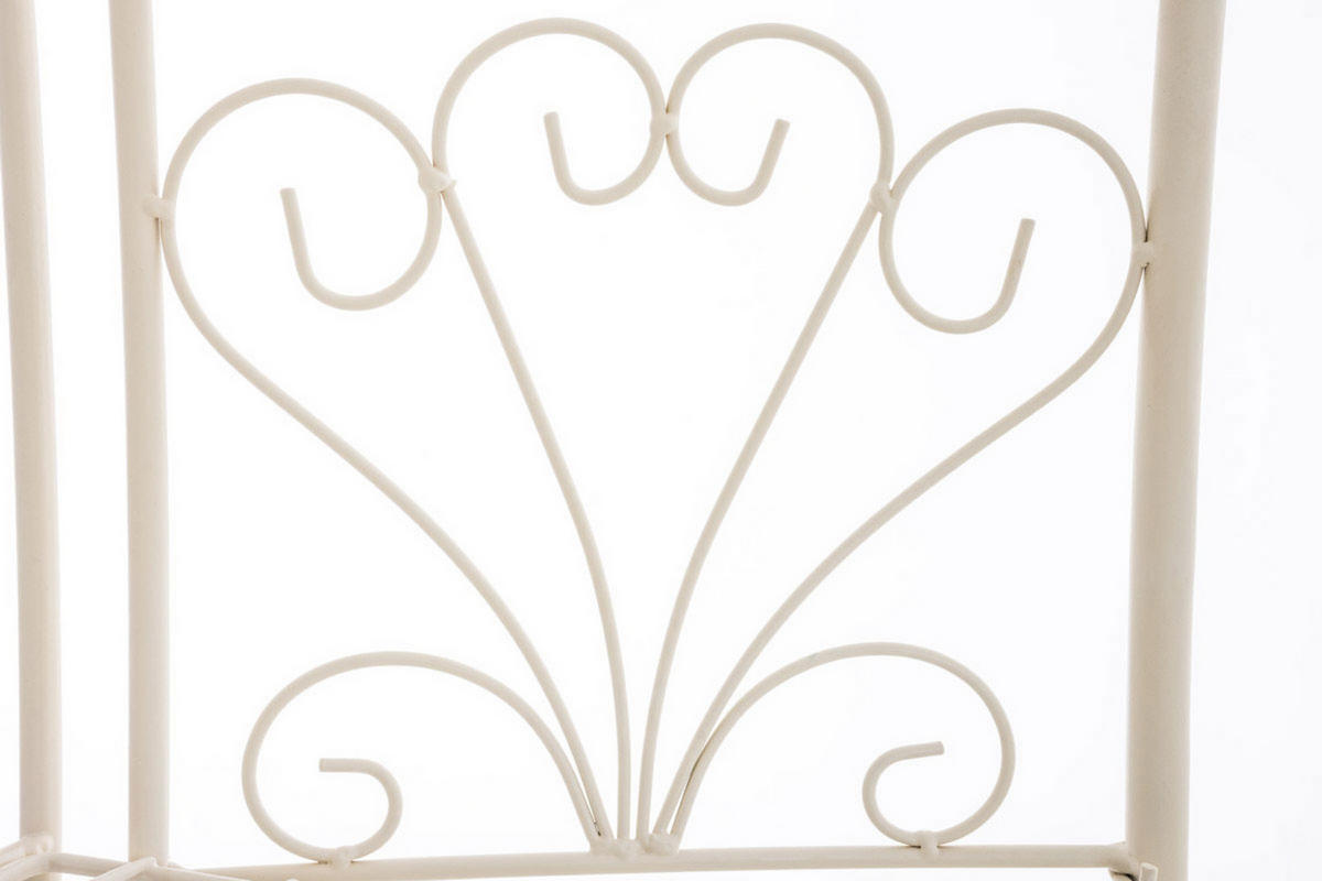 STANDREGAL Mya creme - Schwarz, Metall (61.5/153/33cm) - TPFGarden