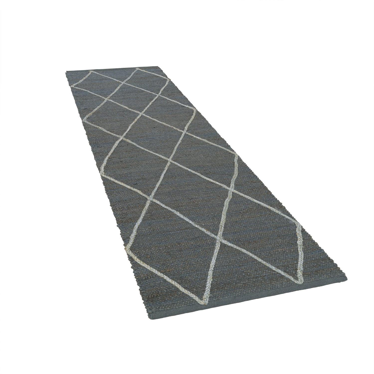 NATURFASERTEPPICH 80/250 cm Skive 685 - Anthrazit, Naturmaterialien (80/250cm) - Paco Home