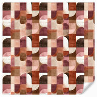 TAPETE - Geometrie - Modern - Retro - 280x280 cm - Multicolor, Papier (280/280cm) - OnlyWow