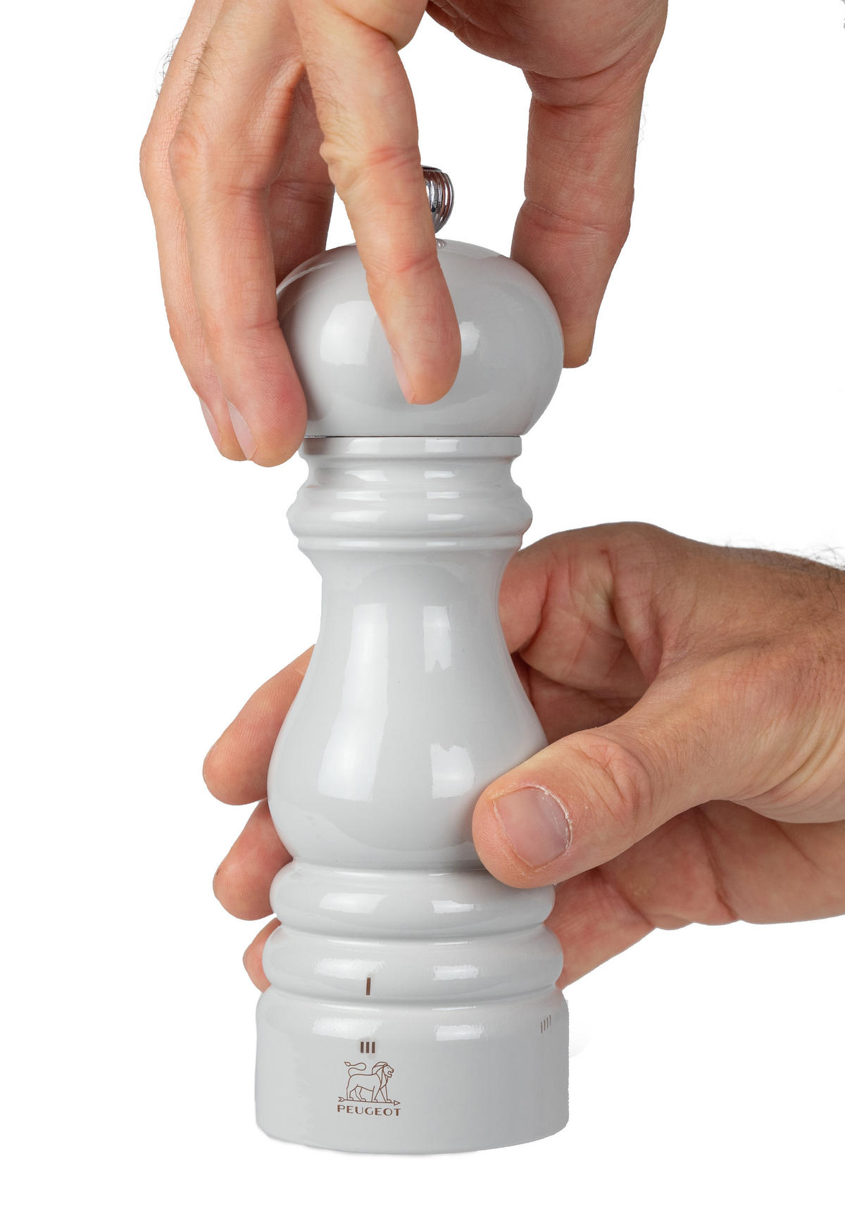 SALZMÜHLE Paris uSelect 18cm Buchenholz Perlgrau Zirkonia-Mahlwerk - Grau, Holz (5.9/18/5.9cm) - PEUGEOT