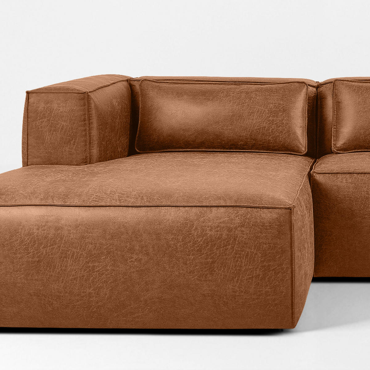 ECKSOFA LINKS FEROX, Rot - Rot, Holz/Holzwerkstoff (300/175cm) - KONSIMO®