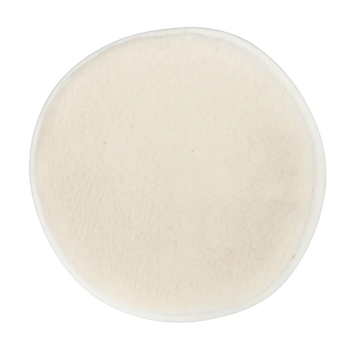 SITZKISSEN Merino Schurwolle Weiches Wollkissen Rund 40/40 cm - Weiß, Fell (40/40cm) - Provellus