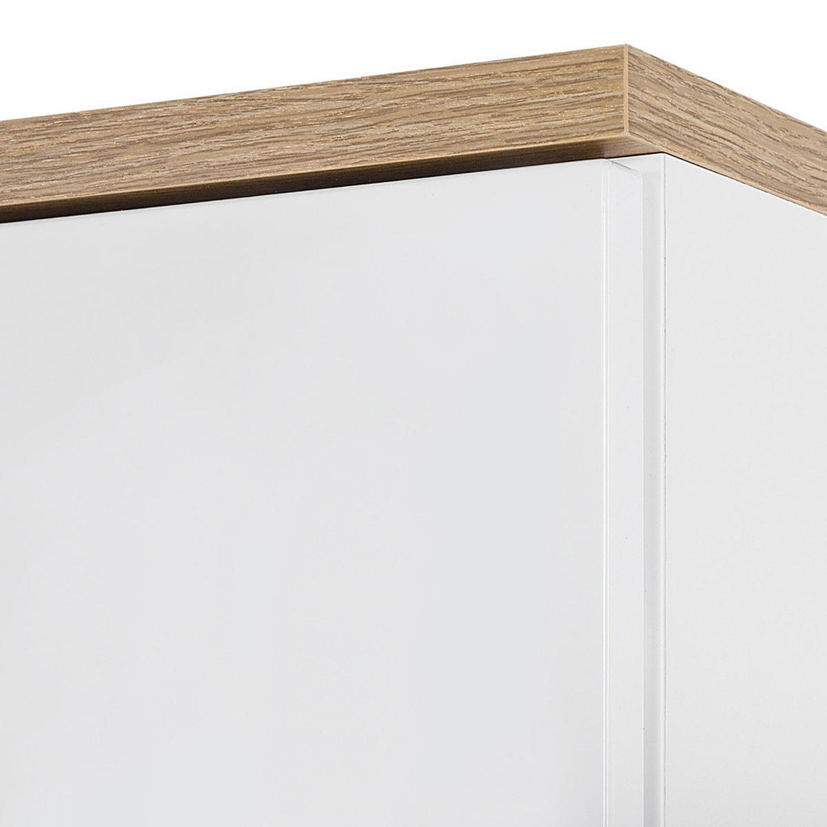 HOCHSCHRANK Solna-56 - Weiß, Holzwerkstoff (60/187/33cm) - Lomado