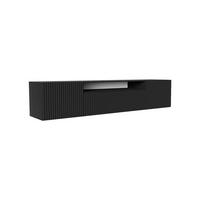 TV-SCHRANK Noe 200 cm, dreitürig, schwarz - Schwarz, Kunststoff (200/40/41cm) - Margaret Hadas24