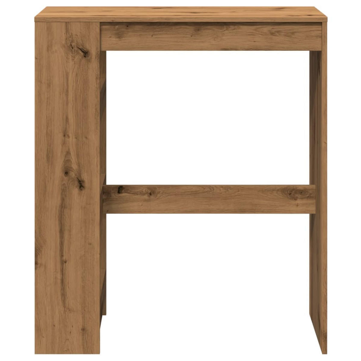BARTISCH Mit Regal Artisan-Eiche 90/40/103,5 Cm Holzwerkstoff - Braun, Holzwerkstoff (90/40/103.5cm) - vidaXL