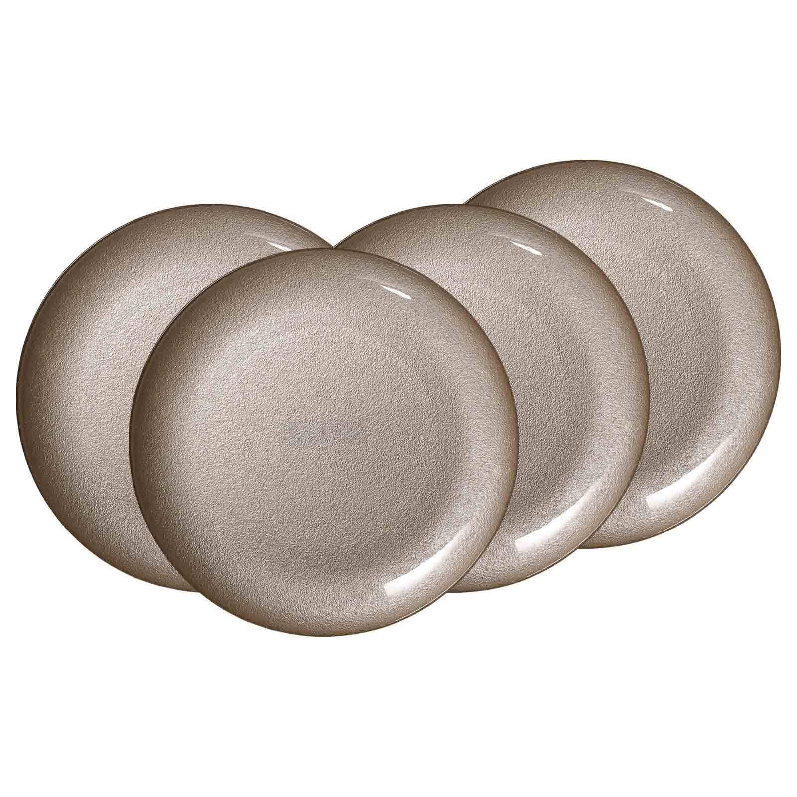 PLATZTELLER Grazia Creme ø 33 cm 4er Set - Creme, Glas (33cm) - Ritzenhoff Breker