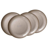 PLATZTELLER Grazia Creme ø 33 cm 4er Set - Creme, Glas (33cm) - Ritzenhoff Breker