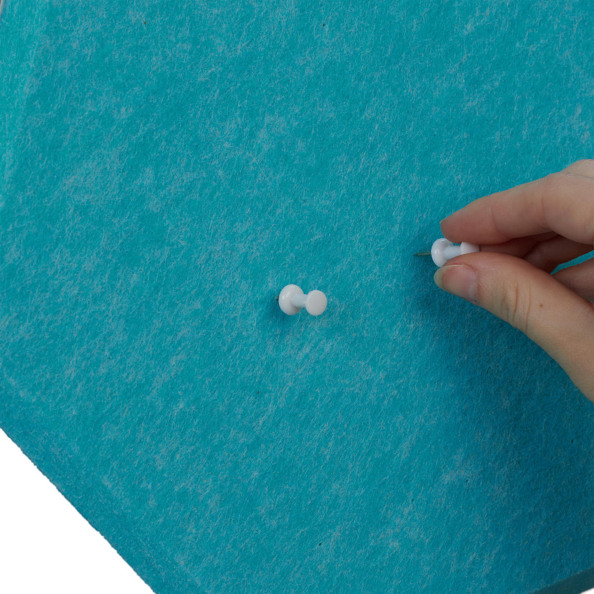 6xFILZPINNWAND - Hellblau, Textil (30/26/0.9cm) - Relaxdays