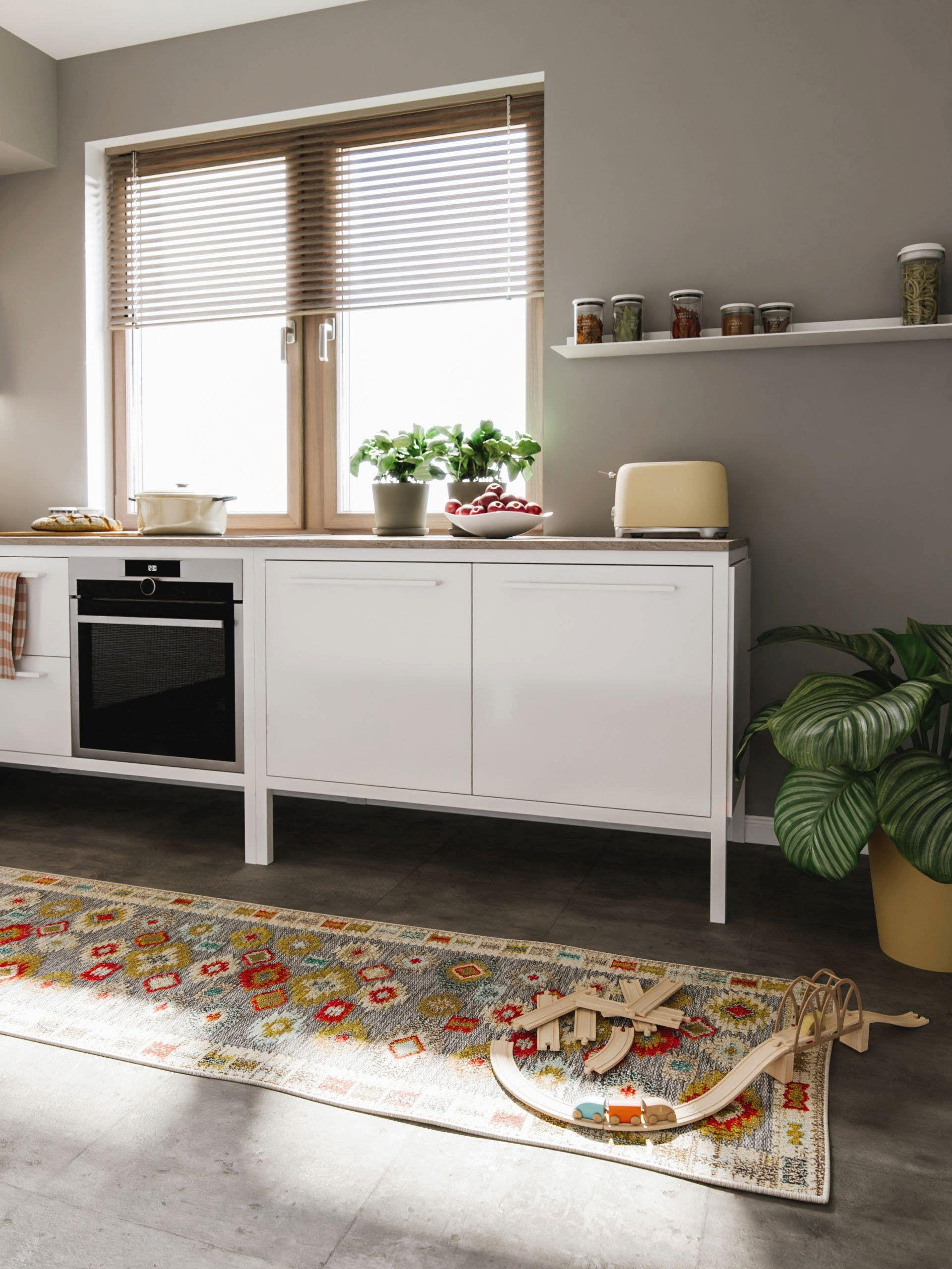 Thumbnail - benuta Nest Outdoor-Läufer, Mehrfarbig, Kunststoff, Ethno, Rechteckig, 70x240 cm, Oeko-Tex® Standard 100, für Fußbodenhe...