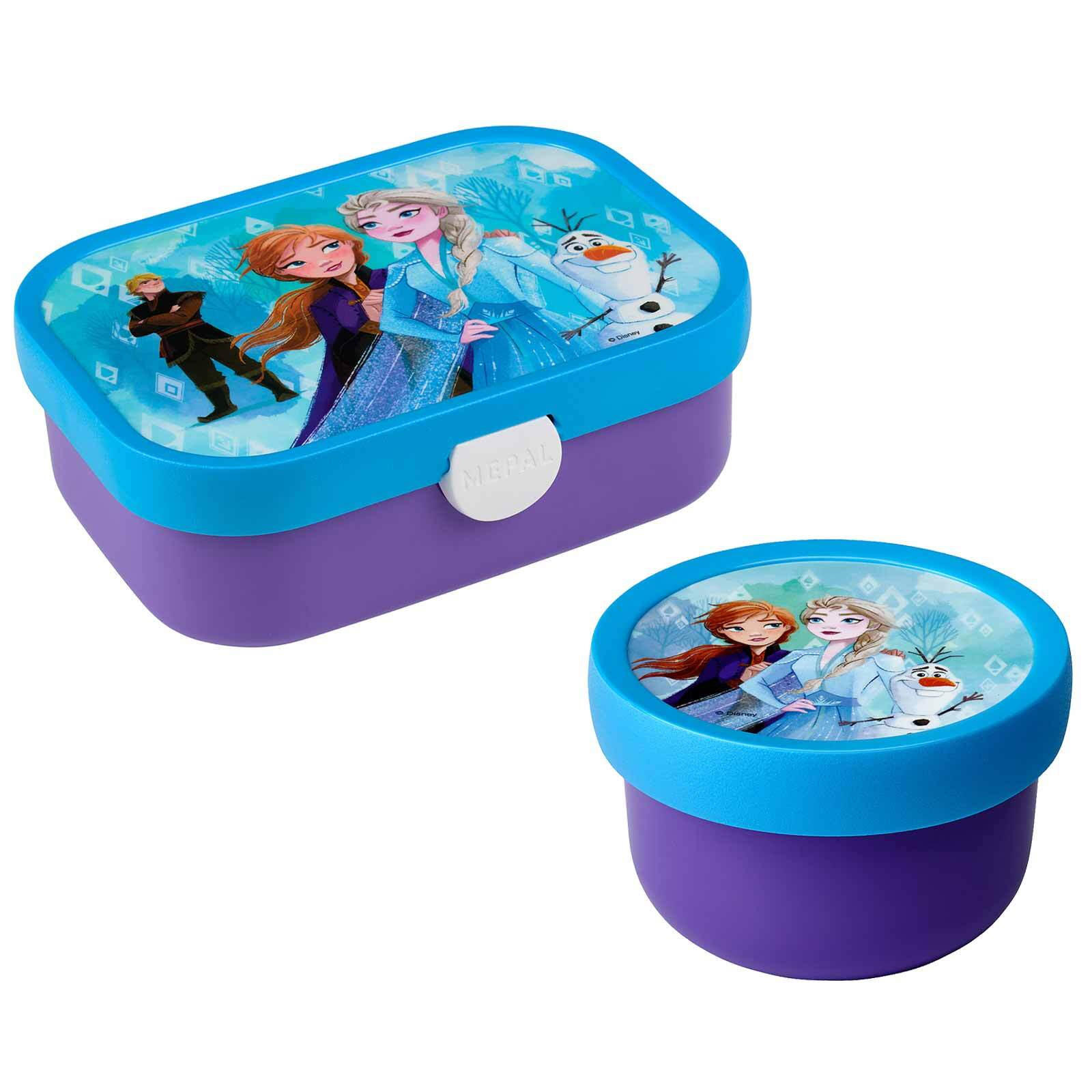OBST- UND BENTOBOX FROZEN 2 Campus blau-violett 300 & 750 ml - Blau/Violett, Kunststoff (1/1/1cm) - Mepal