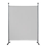PARAVENT 1-tlg. 150x190 cm Weiß - Weiß, Metall (150/190cm) - QUICK STAR