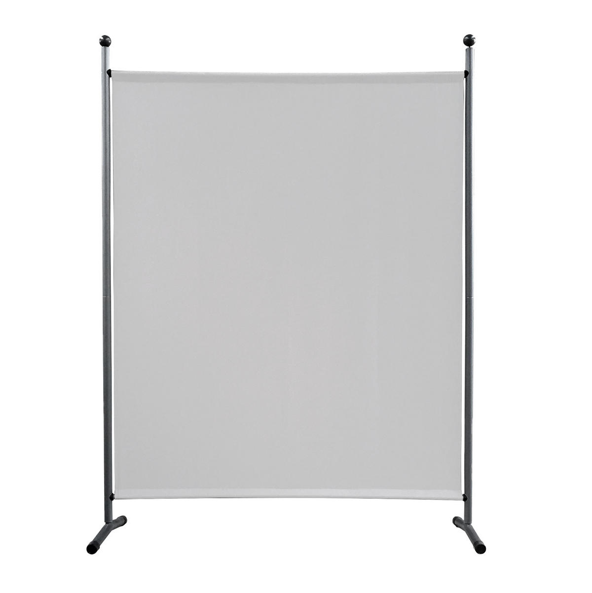 PARAVENT 1-tlg. 150x190 cm Weiß - Weiß, Metall (150/190cm) - QUICK STAR