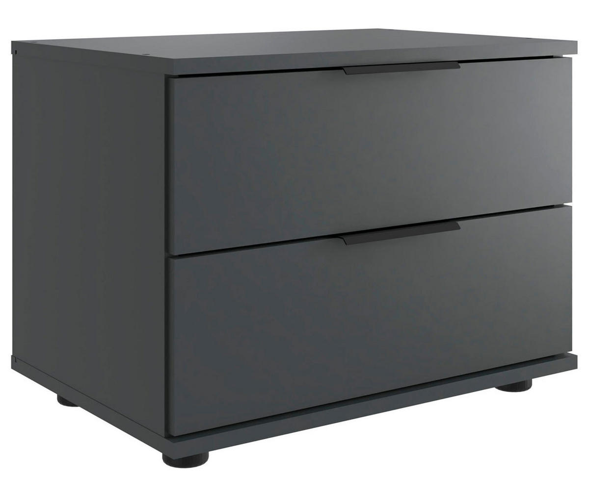 NACHTTISCH Rotterdam graphit 52 / 38 / 40 cm - Schwarz/Graphitfarben, Holz/Holzwerkstoff (52/40/38cm) - Wimex