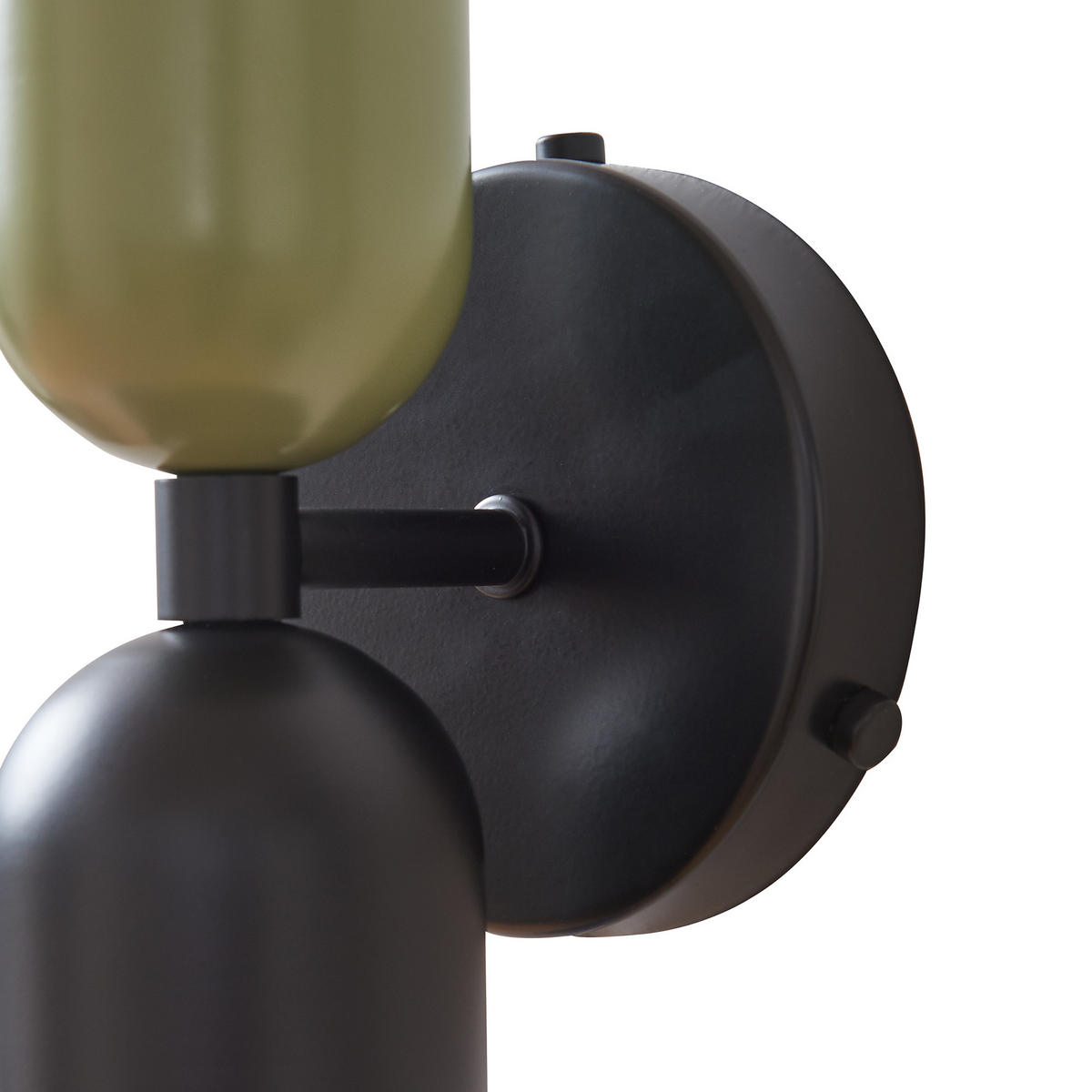 NÁSTĚNNÁ SVÍTIDLA Trorlos - černá/zelená barva, kov (12/22/12cm) - lux.pro