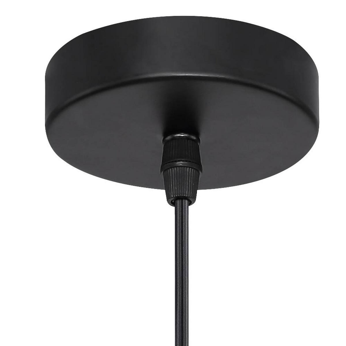 PENDELLEUCHTE VIGO schwarz klar - Schwarz, Metall (20/20/150cm)