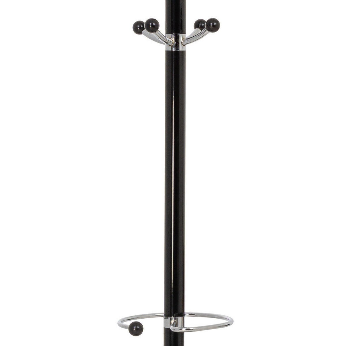 GARDEROBE aus metall 36x178cm - Schwarz, Metall (36/178/36cm) - Wanderlust