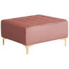 OTTOMANE Aberdeen 80/80/41 cm - Pink, Textil (80/41/80cm) - Beliani
