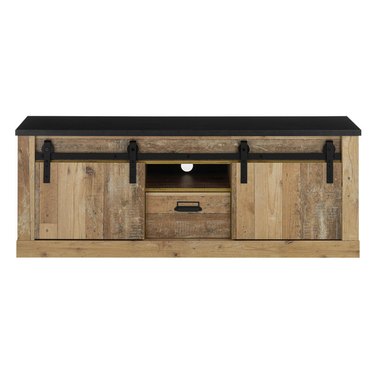 LOWBOARD Shelton-61 - Braun, Holzwerkstoff (162/61/43cm) - Lomado