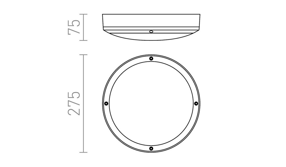 AUSSENLEUCHTE SONNY Silbergrau 30 W IP54 - Grau, Metall (27.5/27.5/75cm) - Rendl