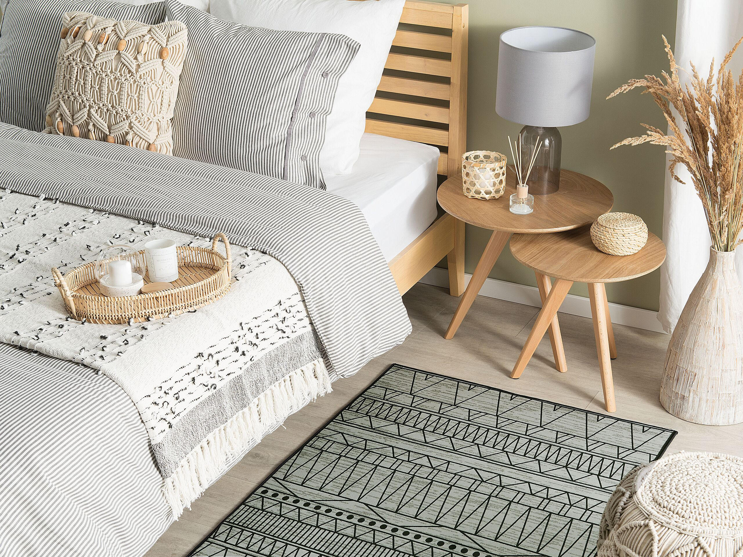 KURZFLOR-TEPPICH Keban 150/80 cm - Schwarz, Kunststoff (80/150cm) - Beliani