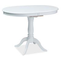 ESSTISCH Dello weiß 100-129 cm / 70 cm / 75 cm - Weiß, Holz/Holzwerkstoff (70/100/75cm) - Feldmann-Wohnen