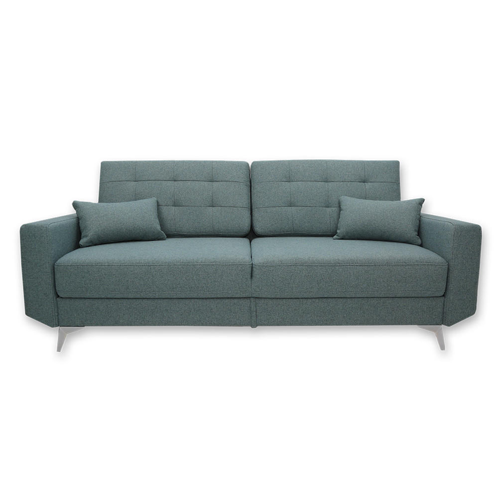SOFA York Blau 230 cm - Dunkelblau, Holz (230/96/105cm) - VitaliSpa