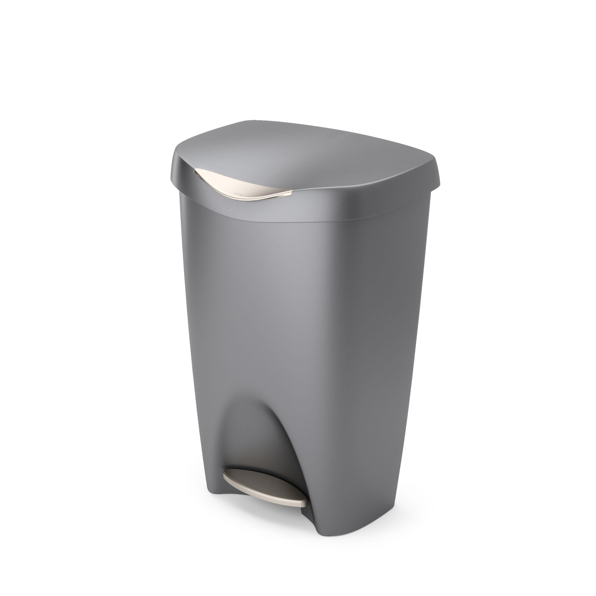 ABFALLEIMER Brim, Grau - Grau, Kunststoff (43/33/64cm)
