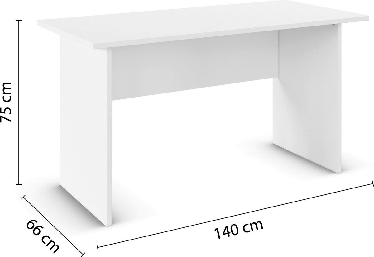 JUGENDZIMMER Joel in Weiß 5 teilig – mit 4türigem Kleiderschrank mit Spiegel, 140er Jugendbett, Nachttisch, Schreibtisch und Rollcontainer - Weiß, Holzwerkstoff (80/200/120cm)