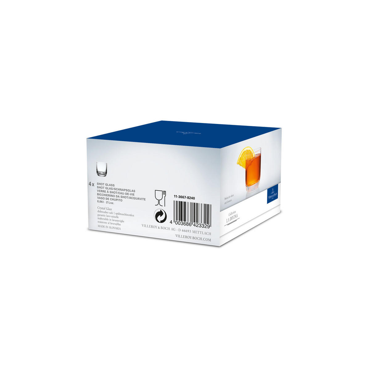 SHOTGLÄSER La Divina transparent 40 ml 4er Set - Transparent, Glas (0.04L) - Villeroy & Boch