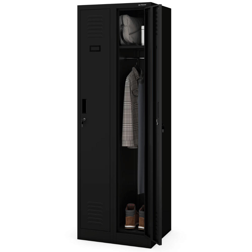 Jan Nowak Umkleideschrank Schwarz 60x180x50 cm