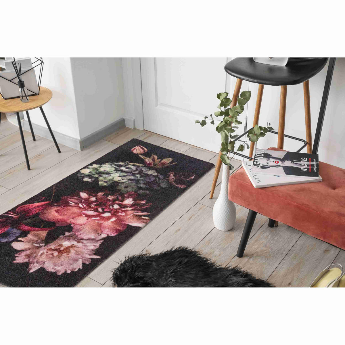 FUSSMATTE INNEN FELICIDO SCHWARZ - Schwarz, Textil (50/130cm) - Astra