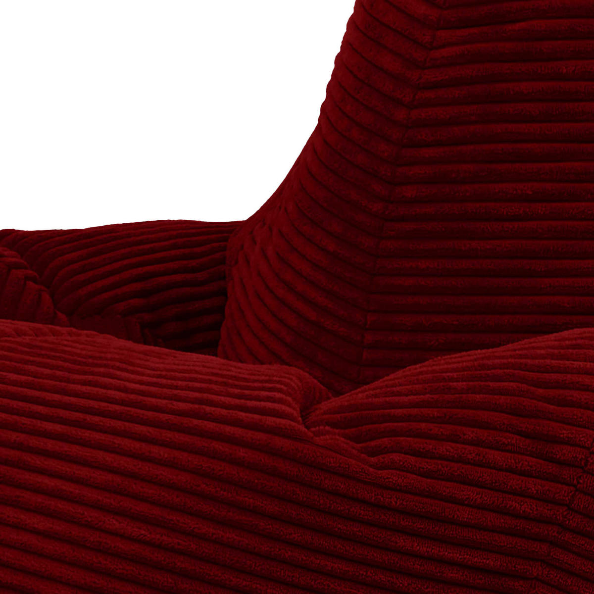 SITZSACK Sessel aus Cord 2-tlg. - Bordeaux, Kunststoff (90/73/84cm) - icon