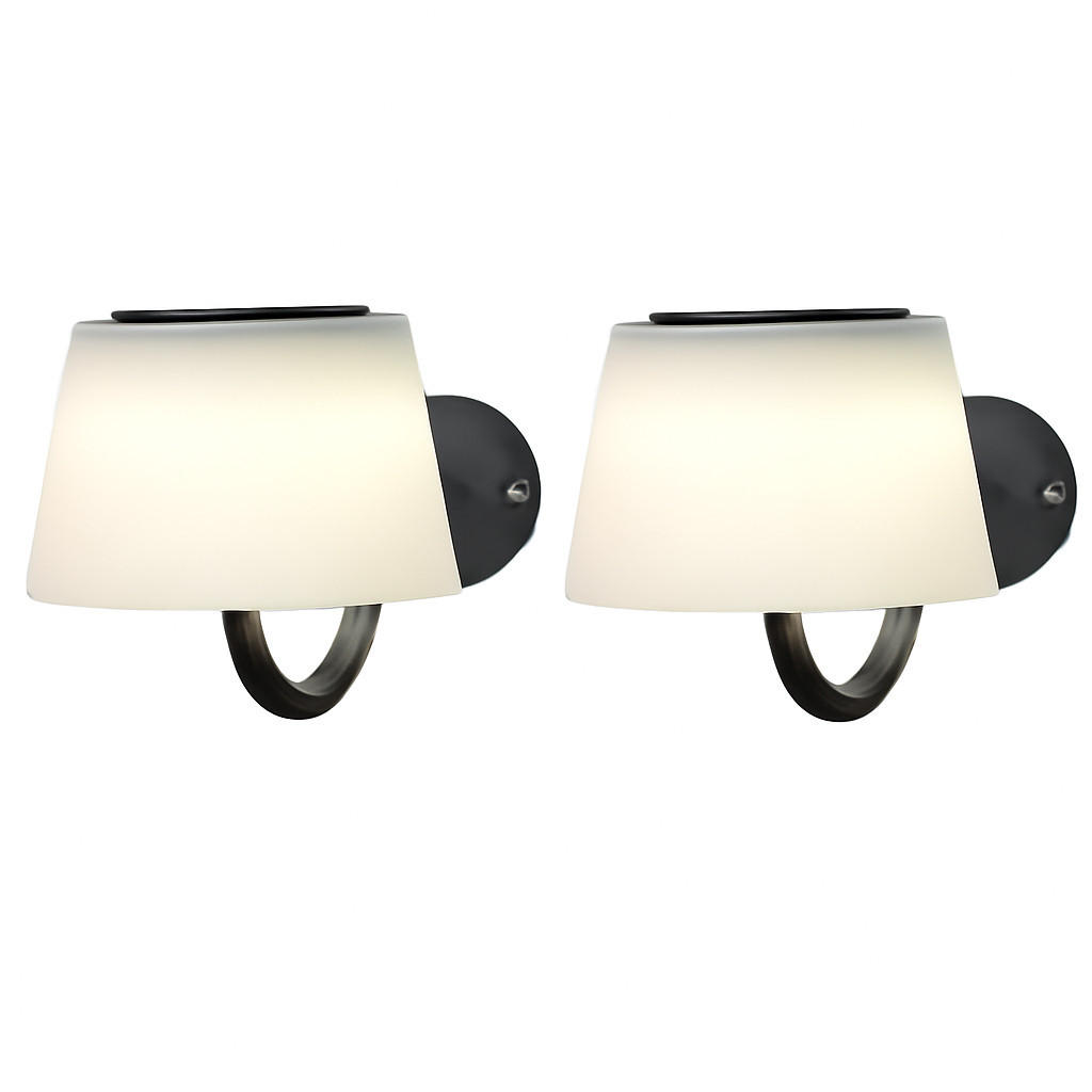 ZMH Led-Wandleuchte Schwarz 13x13x18 cm