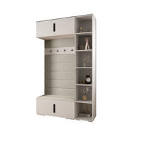 GARDEROBEN-SET 236,7/140/47 - Beige/Schwarz, Holz/Metall (140/236.7/47cm) - Abiks Möbel