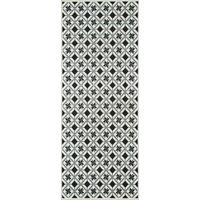 KÜCHENTEPPICH mit schwarzem Zementfliesenmuster Azulejo 70x180 cm - Schwarz, Textil (70/180cm) - Nazar Rugs