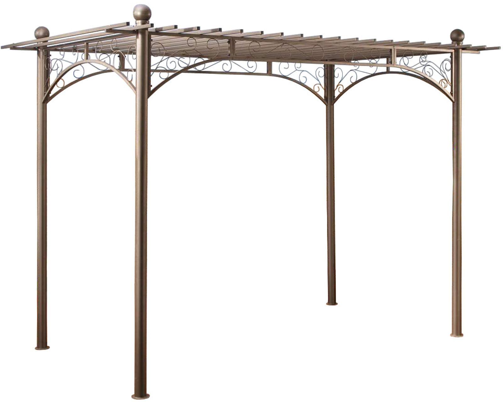 ROSENBOGEN Ebbe Dach 310x186x228cm Metall Anthrazit Rankhilfe - Anthrazit, Metall (310/228/186cm) - DELUKE