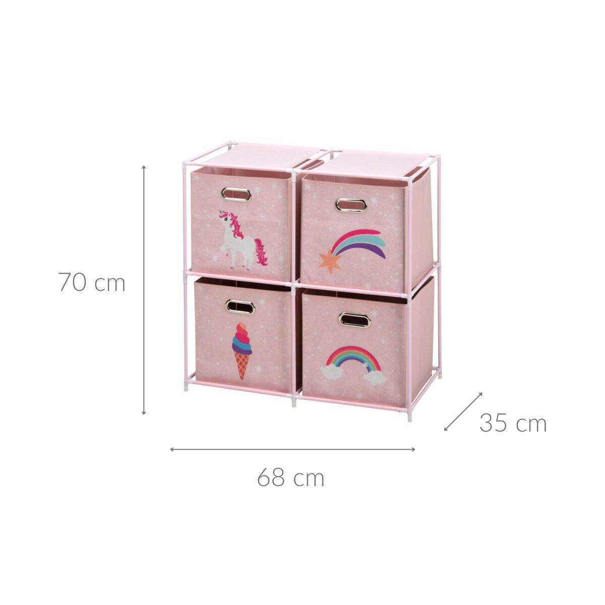 REGAL Textl - Rosa, Metall (35/70/68cm)