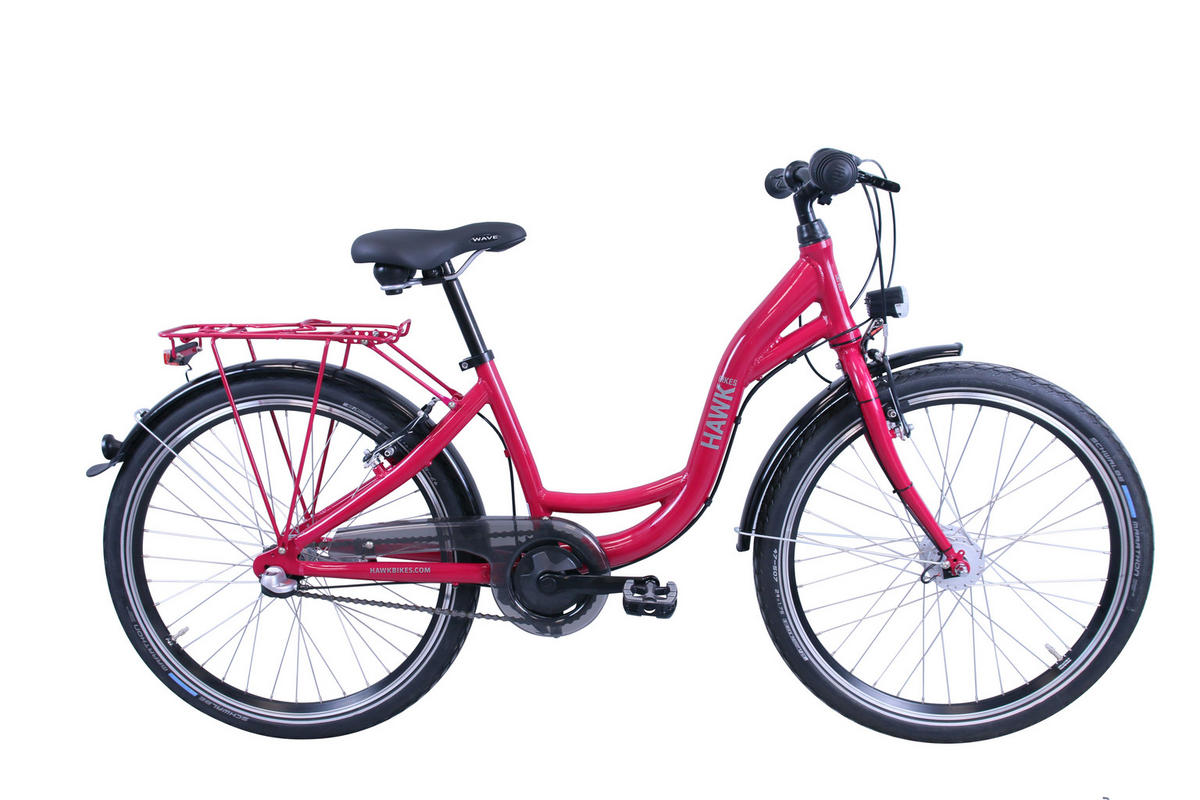 KINDERFAHRRAD Hawk City Wave Girls - Pink, Metall (35cm) - Hawk Bikes