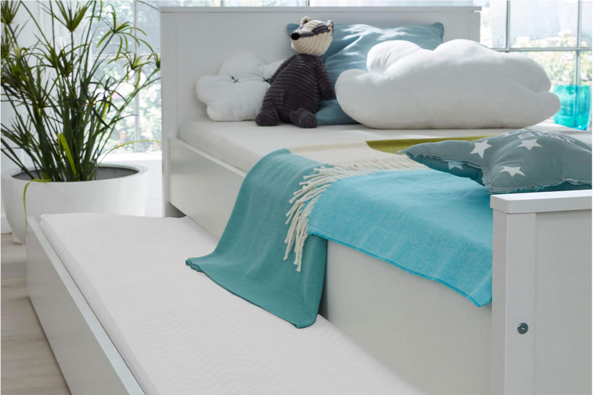 BETTSCHUBLADE FARGE passt zu jedem Stil, weiß - Weiß, Holz - KONSIMO®