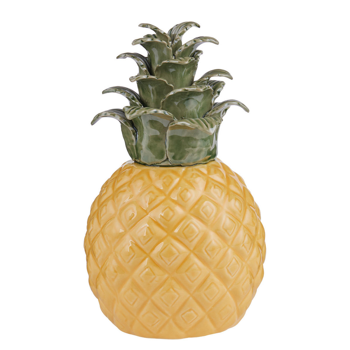 DEKOFIGUR Pina Colada Ananas - Gelb, Keramik (12/23/12cm) - Butlers