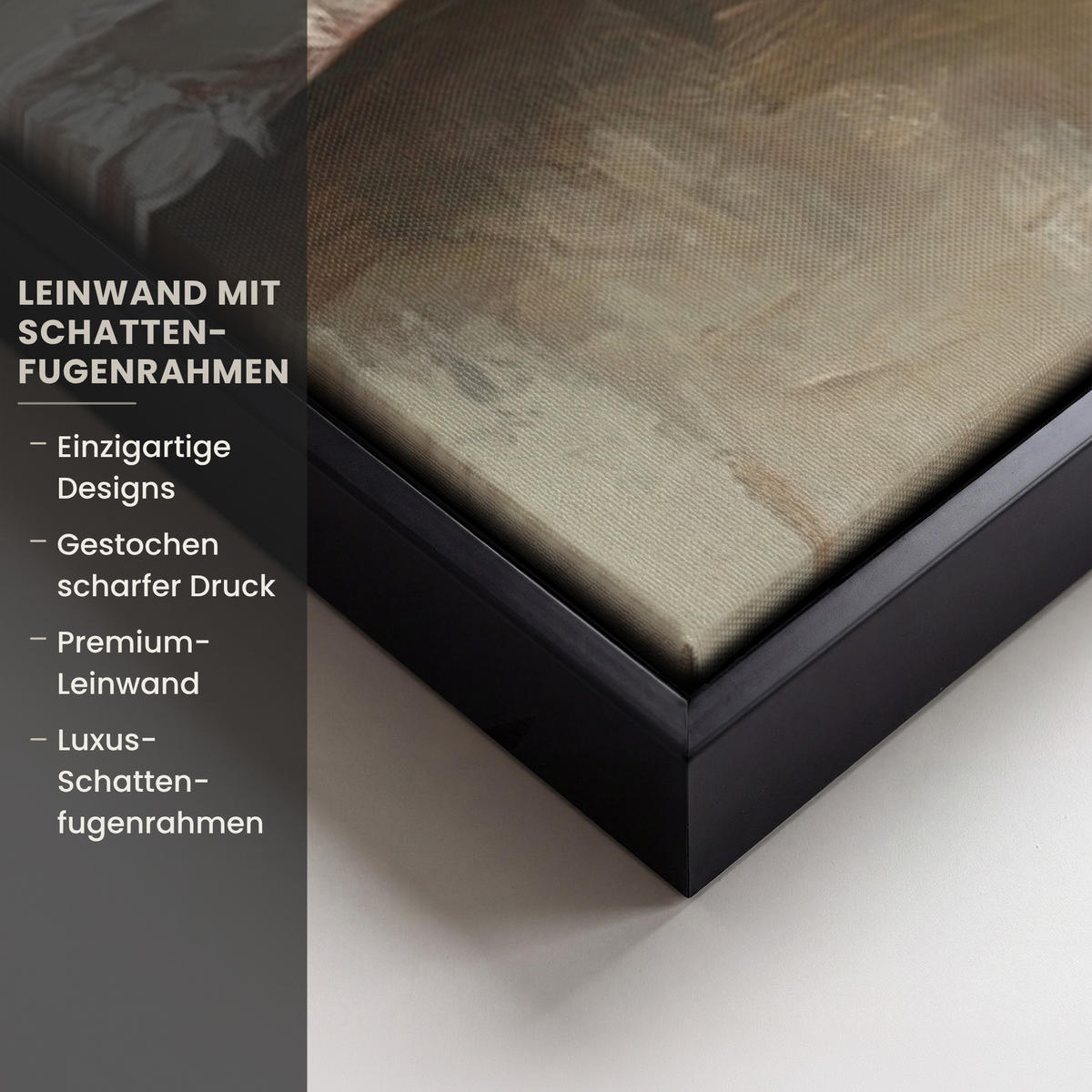 LEINWAND Bilder mit Rahmen - Obst - Kräuter - Ländlich - 60x90 - Naturfarben, Textil (60/90cm) - MuchoWow