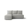 ECKSOFA mit Schlaffunktion SAVIO MINI Quelle 83 Links - Grau, Textil (200/140cm) - Bedante