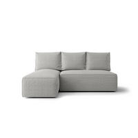 ECKSOFA mit Schlaffunktion SAVIO MINI Quelle 83 Links - Grau, Textil (200/140cm) - Bedante