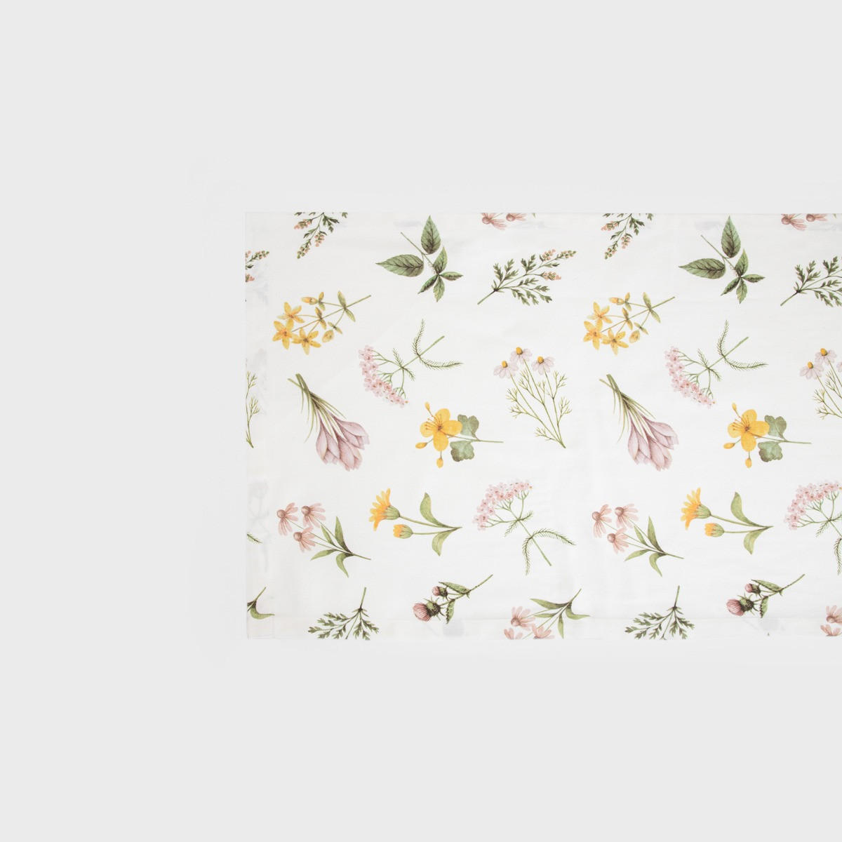 TISCHLÄUFER Prima in blumen 40/160 cm - Weiß, Textil (40/160cm) - Homla