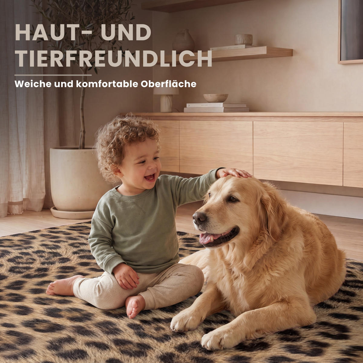 TEPPICH - Leopard - Mantel - Klassisch - Braun - 150x230 cm - Braun, Kunststoff/Textil (150/0.4cm) - OnlyWow