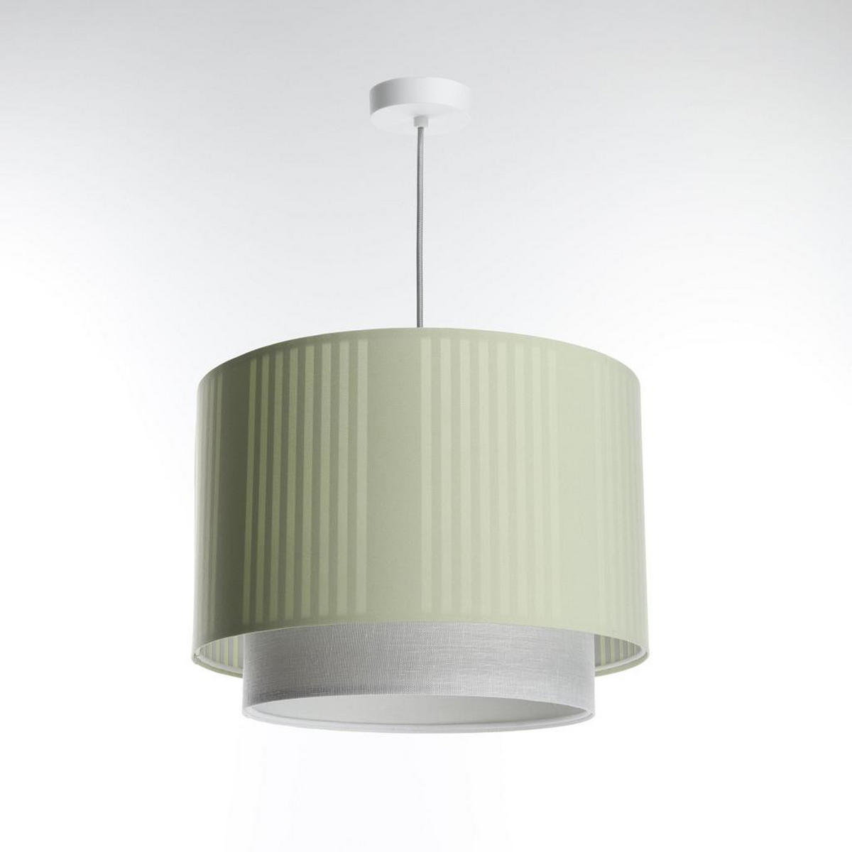 HÄNGELEUCHTE Grün 50/106 cm - Weiß/Grün, Kunststoff (36/0.6/106cm) - ONZENO