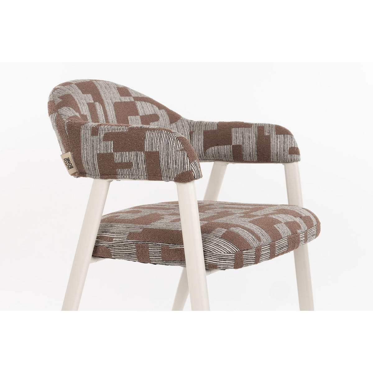 ESSZIMMERSTÜHLE Miyo Grau - 2 er Set - Beige, Metall (55/81/58cm) - Dutchbone