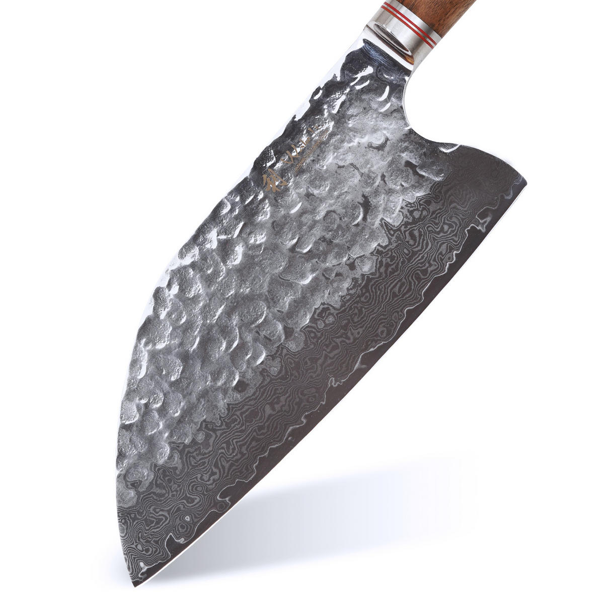 KOCHMESSER 20,5 cm - Nussbaumfarben, Holz/Metall (34cm) - Wakoli