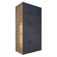 WASCHMASCHINENSCHRANK DORA-I 115cm Breit, 230cm Hoch - Anthrazit, Holzwerkstoff (115/230/73.8cm)