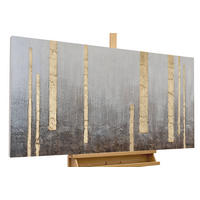 ACRYLBILD HANDGEMALT 120/60 cm - Grau, Holz/Textil (120/60cm) - KUNSTLOFT